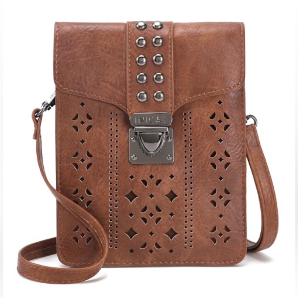 Minicat Inicat Brown Laser Cut Mini Bag Crossbody